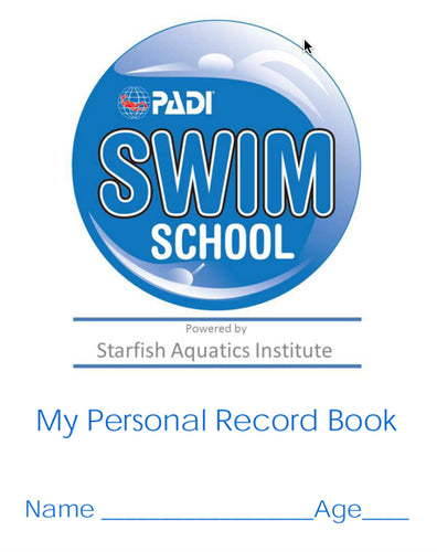 Personal Record Book - PADI Swim School (10 Pk)