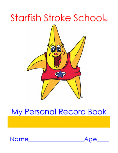 Personal Record Book - Starfish Stroke School (10 pk)-ON SPECIAL***