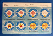 Load image into Gallery viewer, Swim School Token Tracker Award Cards (10 pk)