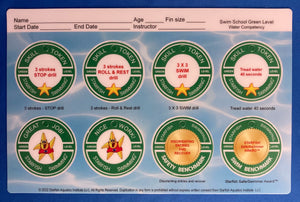 Swim School Token Tracker Award Cards (10 pk)