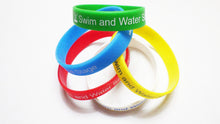 Load image into Gallery viewer, Silicone Swim Award Wristband (10 pk)
